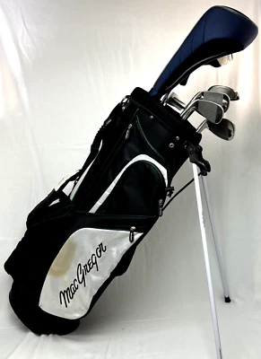 MacGregor Tourney Mt 10 Piece Golf Clubs And Bag White Green - Image 1 of 4