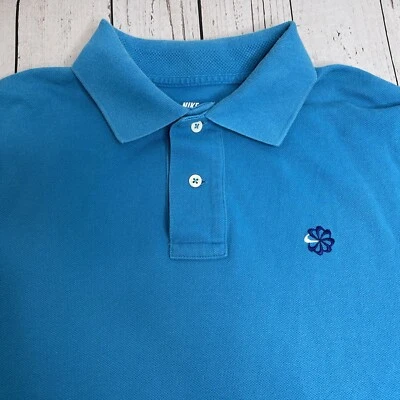 Camisa Polo Nike Golf Bahamas Azul Para Hombre Talla Mediana Bordada Swoosh Logo Golf Foto 1 de 4