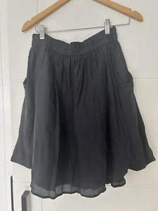 Easton Pearson Washed Silk Skirt Size 10- New With Tags- Elastic Waist- Pockets - Picture 1 of 1