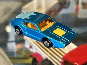 Matchbox Lesney Superfast 65 Saab Sonett mid blue 5 spoke wheels moving parts - Picture 1 of 9