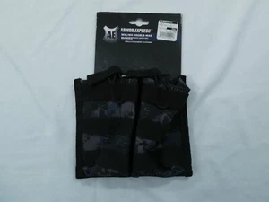 ARMOR EXPRESS 5.56×45mm OPEN TOP DOUBLE MAGAZINE POUCH BLACK/URBAN DIGITAL MOLLE - Picture 1 of 1