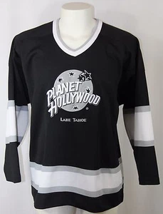 Rare and Vintage Planet Hollywood Lake Tahoe Hockey Jersey Shirt Men Size L - Picture 1 of 7