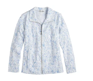 Women's Cathy Daniels Floral Mockneck Jacket, Size: S MSRP $60 (P) - Picture 1 of 8