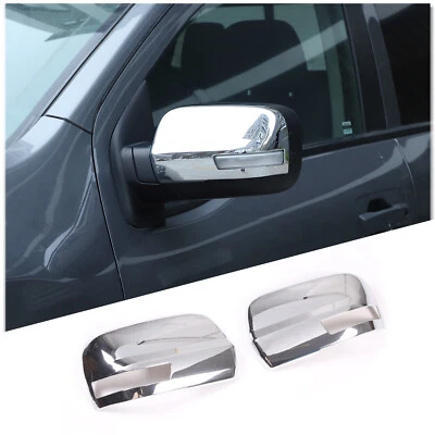 Chrome Exterior Rearview Mirror Cover With light Fit For Nissan Titan 2016-2023 - Image 1 of 4