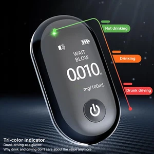 Portable Alcohol Tester TFT Screen High Precision Breathalyzer Tester Detector - Bild 1 von 12