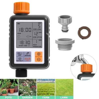 Water Timer Automatic Irrigation Watering System Programmable Garden Outdoor - Image 1 of 4