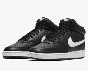 New Nike Court Vision Mid-Top Women's Shoes, Size: 9.5, Black - Picture 1 of 6