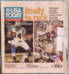 Panthers & Giants Rested For NFC Battles 2009 USA Today Sports Weekly Full Issue - Picture 1 of 5