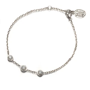 Auth Cartier Bracelet d'Amour Diamond 3P 18K 750 White Gold - Picture 1 of 4