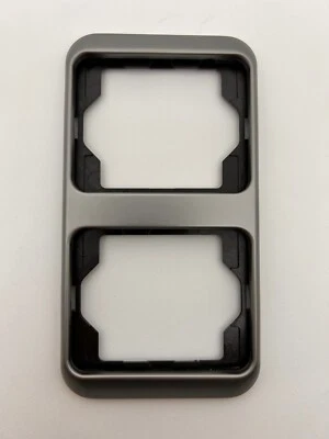 Busch Jaeger Alpha nea 1722-20 2-fach Rahmen platin grau senkrecht Neu - Bild 1 von 2