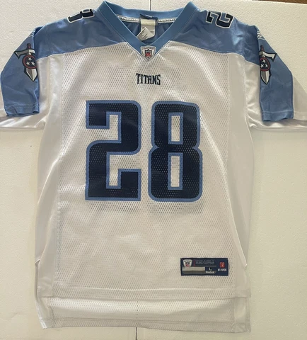 Reebok NFL  On Field Tennessee Titans #28 Chris Johnson Youth Jersey Size L Cover