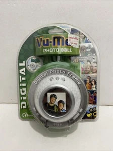 Digital Photo Frame Golf Ball Vu-Me 1.5" LCD Display Holds 70 Pictures USB 1 NEW - Picture 1 of 5