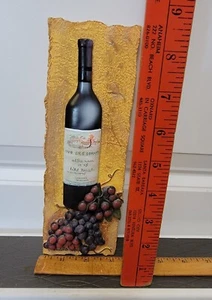 Vintage C.Winterle Olson's Livi Des Sorars 3D Resin Wine Wall Art Hanging - Picture 1 of 2