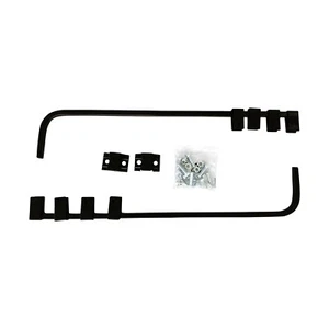 Heavy Duty Black Straight Mud Flap Hanger 30" Heavy Duty Steel Set Semi Truck - Picture 1 of 4