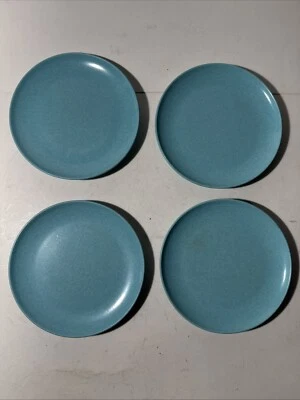 Десерт Branchell Melmac 6 дюймов тарелки бирюза 4 LaMoyne меламин винтажный MCM - Изображение 1 из 4