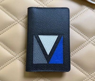 Louis Vuitton Pocket Organizer Wallet LV logo Taiga Leather M30787 Collectible - Image 1 of 4