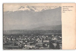 Postcard Revelstoke BC Mount Begbie Town View Canada 1910s Thomson Stationery - Picture 1 of 2