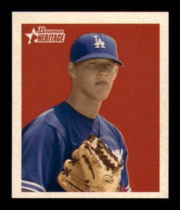 2006 Bowman Heritage Mini Prospects Draft Pick #BHP85 Clayton Kershaw Dodgers a