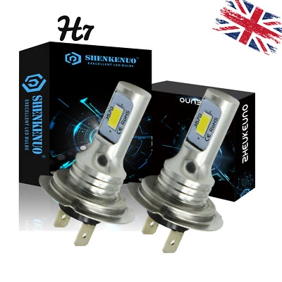 2X H7 LED Headlight Kit 8000LM High or Low Beam Bulbs 6000K Bright VS Xenon HID - Image 1 of 4