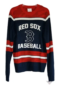 Boston Red Sox Crew Neck Christmas Sweater Men's Medium NWT MLB Genuine Merch - Picture 1 of 8