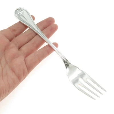 BUCCELLATI 925 Sterling Silver Vintage Italy Laura Fish / Salad Fork - Image 1 of 4