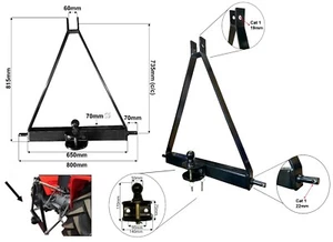 Traktor Ackerschiene mit Dreipunktaufhängung Dreipunktaufnahme - Bild 1 von 6