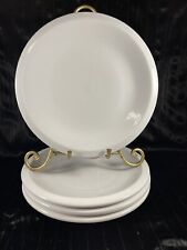 Culinary Arts Cafeware Porcelain White 10 1/4” Dinner Plates Set Of 4