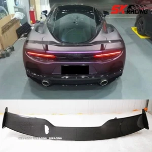 Fits McLaren GT Coupe 2019-2023 Dry Carbon Fiber Rear Tail Trunk Spoiler Wing - Picture 1 of 14