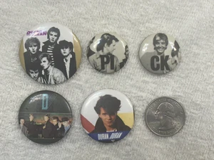 Duran Duran Button Pins - 5 Stück Lot - 80er Jahre - Original - Bild 1 von 2