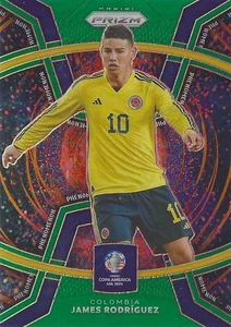 2024 Panini Prizm Conmebol Copa America James Rodriguez Fenomeno Verde /5 - Foto 1 di 3