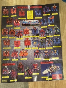 MOTU Vintage Masters Of Universe Figur Referenz Poster Checkliste 1985 SCHÖN - Bild 1 von 2