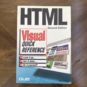 HTML Visual Quick Reference Second Edition By Dean Scharf 9780789707864 - Foto 1 di 11