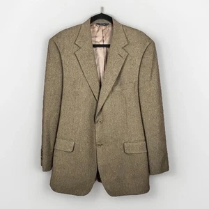 Brooks Brothers Italy Herringbone Lambswool Tweed Blazer Jacke Sport Mantel 43R - Bild 1 von 12