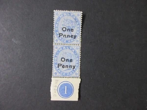 Malta QV Error O/p 'One Pnney' emparejado MNH, 99p Inicio - Imagen 1 de 2