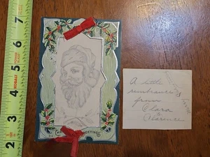 RARE OLD VINTAGE POSTCARD HAND DRAWN SANTA CLAUS CHRISTMAS CUSTOM 1 OF A KIND - Picture 1 of 6