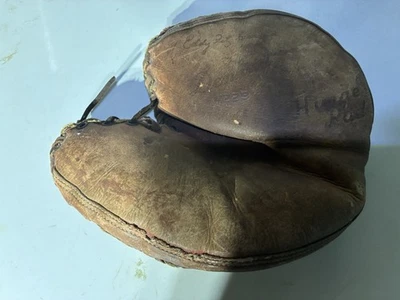 Denkert Vintage Leather Catchers Mitt Baseball Glove Eddy Fitz Gerald M223 1950s Foto 1 de 4