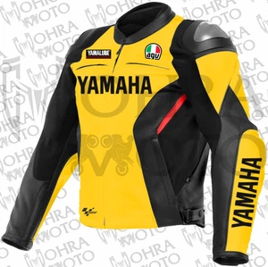 Yamaha R1 1,3 mm Rindsleder Motorradjacke Unisex Motorradjacke - Bild 1 von 4