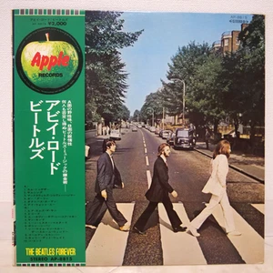 BEATLES / ABBEY ROAD JAPAN ISSUE LP W/OBI, INSERT - Picture 1 of 8