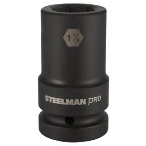 Steelman Pro 1 in. Drive 1-1/8 in. 6-Pt Thin Wall Deep Impact Socket 79340 - Picture 1 of 2