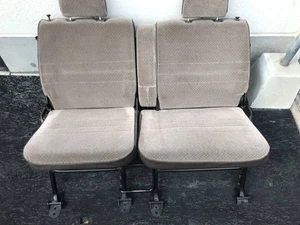 Honda Acty Street HH3 Rear Seats Left Right Beige OEM Pair E07A Van Minivan JDM - Picture 1 of 7