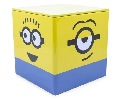 Caja de almacenamiento de hojalata organizadora de cubos con tapa Despicable Me Minions | 4 pulgadas Foto 1 de 4