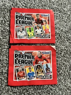 2 x Topps premier league 2014 sealed sticker packs  - Image 1 of 2