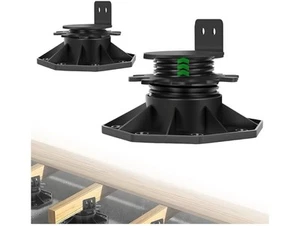 Paquete de 12 pedestales de soporte de cubierta ajustables, base de soporte de base de cubierta - Imagen 1 de 8