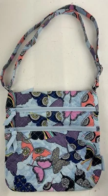 Cartera Vera Bradley Icónica Triple Cremallera Hipster Mariposa Flutter Nunca Usada Foto 1 de 4