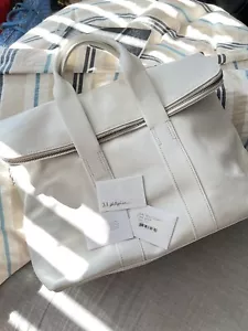 3.1 Phillip Lim 31 Hour White Leather Tote Bag Preowned Great Condition! - Picture 1 of 12
