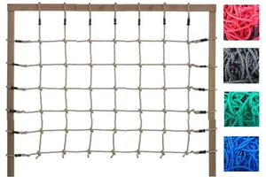 Kletternetz H:1,50m x B:2,0m rot Outdoor Spielturmzubehör Klettergerüst - Bild 1 von 3