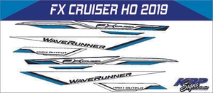 WAVERUNNER FX CRUISER HO 2019 Graphics / Decal / Sticker Kit - Bild 1 von 1