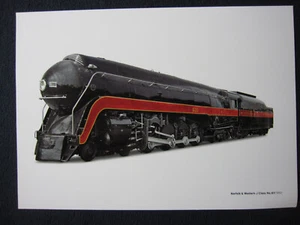 Poster Card for Norfolk & Western J Class No. 611 Train 1950 8X11 Reproduction - Picture 1 of 2