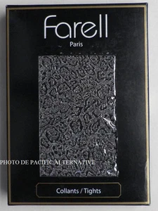 Collants GRIS NOIR - Taille 4 - 100 D - FARELL pour femme tights grey NEUF #C10 - Picture 1 of 3