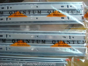 Full Extension Ball Bearing Side Mounted Drawer Slides 75lb  20 Pair PACK - Picture 1 of 4